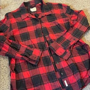 Weatherproof Christmas flannel red and black XL